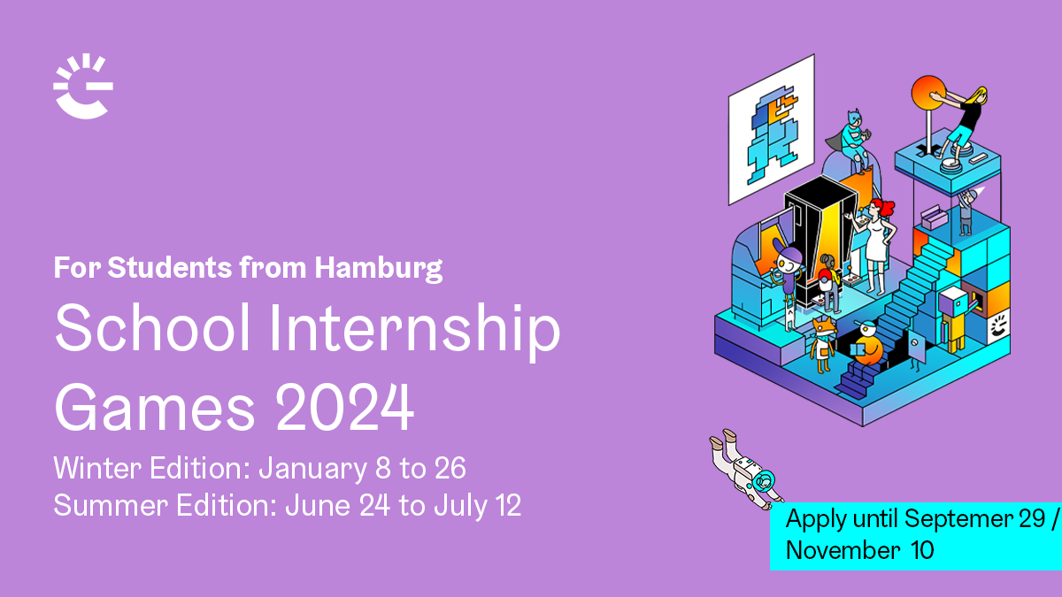 School internship "Games" 2023 Hamburg's games industry offers spots